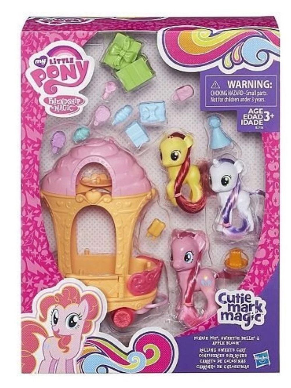 MY LITTLE PONY ROLLING SWEETS CART